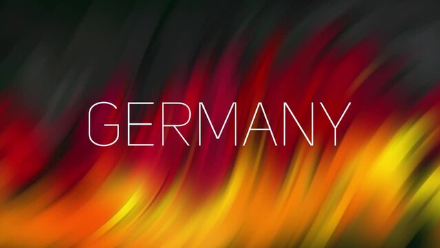Beautiful footage in the colors of the flag of Germany. High quality 4K resolution	