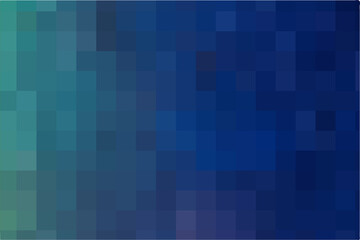 Green blue geometric background. Abstract gradient texture. Green and blue squares on vertical for presentation, magazines, fliers, annual reports, posters and business cards. Vector illustration