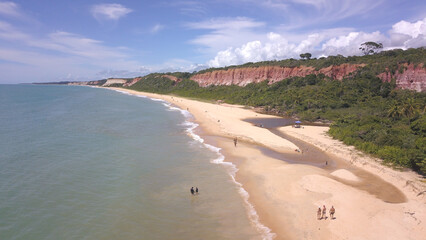 Fototapeta na wymiar Praia de Pitinga, Arraial d'Ajuda, Bahia, Brasil.