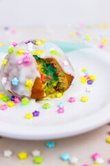 rainbow donut