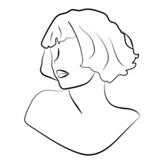 Illustration portrait of a girl