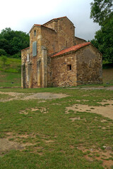 Fototapeta na wymiar Oviedo (Spain). Romanesque church of San Miguel de Lillo on the outskirts of the city of Oviedo