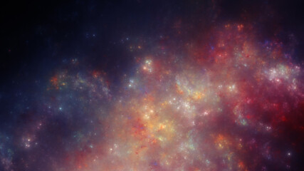 Fototapeta na wymiar Sci-fi Nebula - Firework Nebula