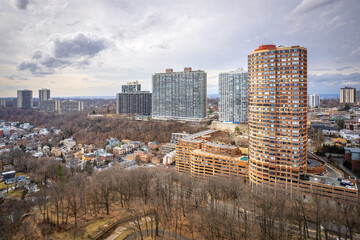 Aerial Drone of Fort Lee New Jersey 