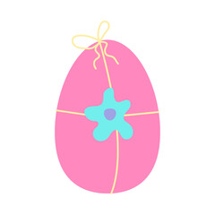 Colorful Easter eggs and decorative elements. Easter card