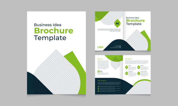 business idea brochure template layout design with corporate company profile