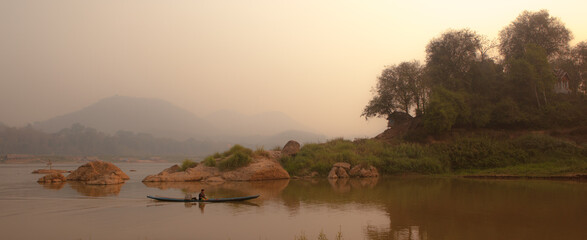 sunrise over the river