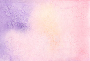 Сolorful  abstract watercolor background. Pink. Violet