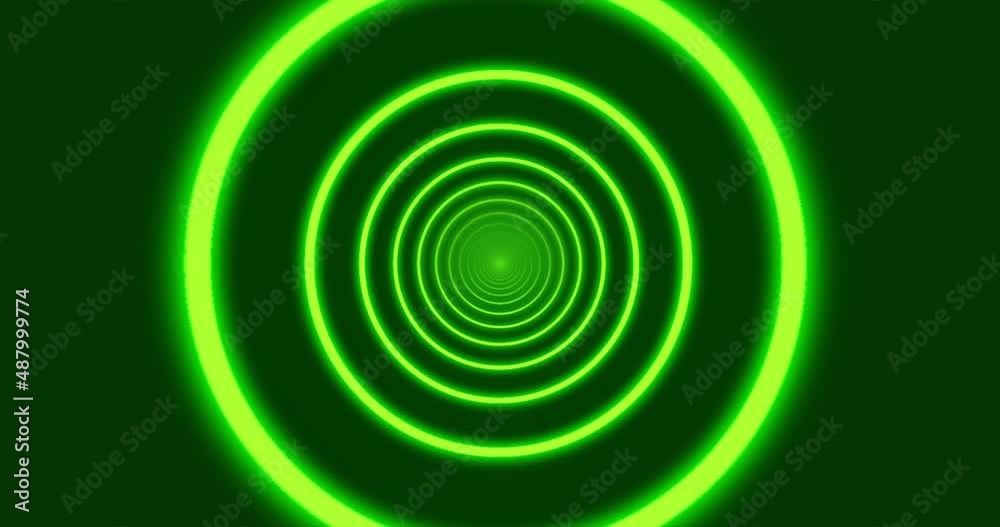 Poster green light tunnel looping animation background vj loop