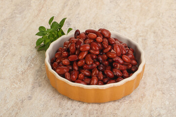 Red kidney bean in the bowl
