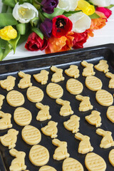 Easter shortcrust traditional cookies.