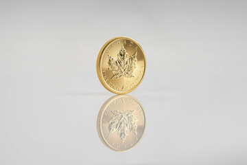 Maple leaf gold coin from Canada
