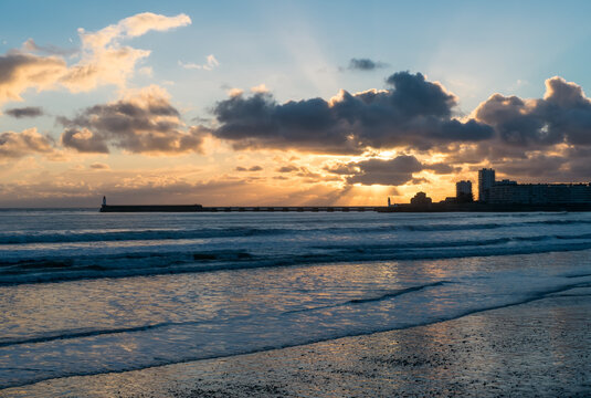 Coucher de soleil sur Les Sables d'Olonne