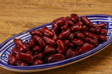 Canned red Kidney in the bowl