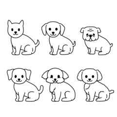 Obraz na płótnie Canvas Dog drawing