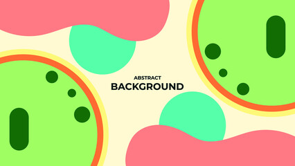 ABSTRACT GEOMETRIC SHAPE BACKGROUND FLAT COLOR DESIGN VECTOR TEMPLATE FOR WALLPAPER, COVER DESIGN, HOMEPAGE DESIGN