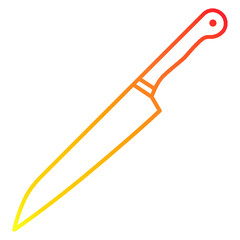 Illustration of kitchen knife design icon