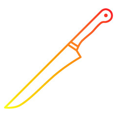 Illustration of kitchen knife design icon