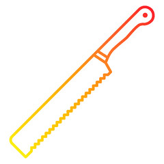 Illustration of Handsaw design icon