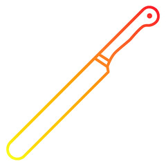 Illustration of kitchen knife design icon