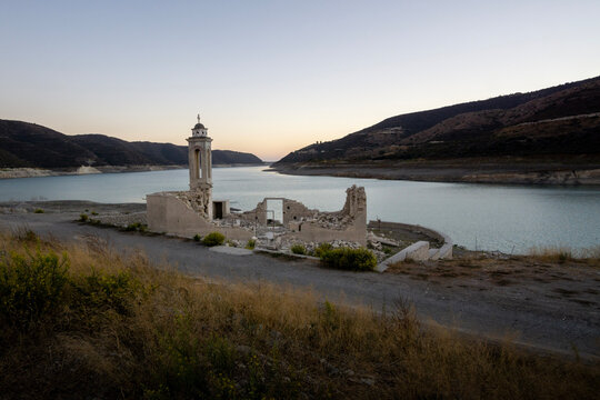 the underwater church ruin in cyprus