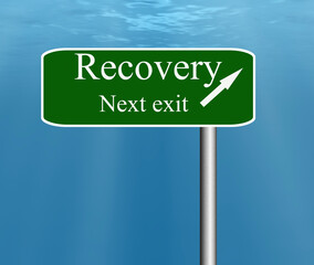Recovery exit signpost