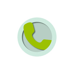 Icon phone green light green