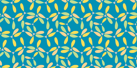 Botanical illustration background. Seamless pattern.Vector. 有機的なイラストパターン