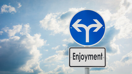 Street Sign to Enjoyment