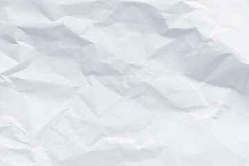 Obraz premium White crumpled paper texture background.
