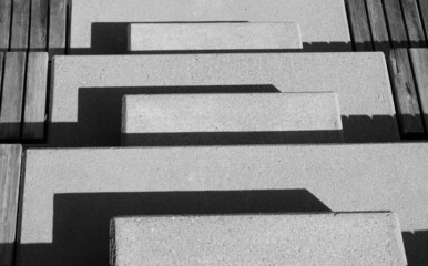 Concrete steps and shadows, Stavanger, Norway