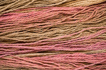 Colored yarn, thick threads for knitting warm clothes