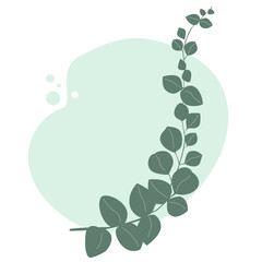 Abstract background with flower. Plant. Background, poster, banner. Vector illustration.