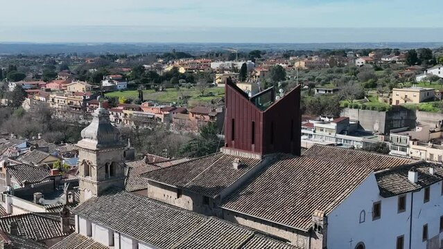 Il centro storico di Formello, paese vicino Roma.
Vista aerea di Formello, paese vicino Roma, Lazio, Italia.