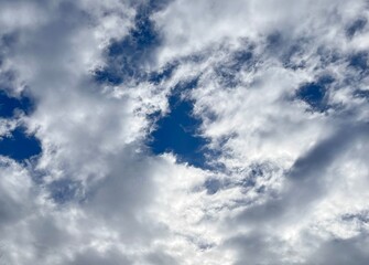blue sky with clouds