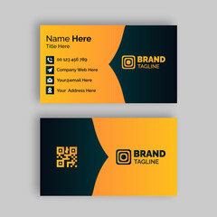 Colorful, Simple, minimal, Luxury, smart, Clean style modern Company business card design template