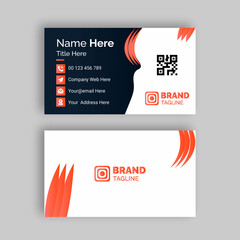 Colorful, Simple, minimal, Luxury, smart, Clean style modern Company business card design template