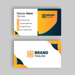Colorful, Simple, minimal, Luxury, smart, Clean style modern Company business card design template