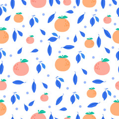 seamless pattern with fruits