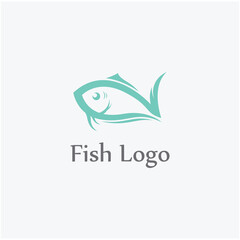 Fototapeta premium Fish logo, fishinghook, fish oil and seafood restaurant icon. With vector icon concept design illustration template
