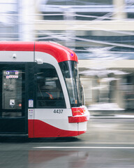 tram in the city
