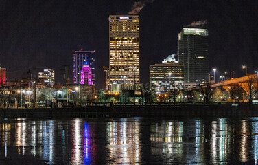 Fototapeta premium city skyline at night