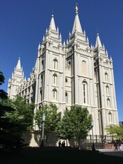 Fototapeta na wymiar Salt Lake City Morman Church