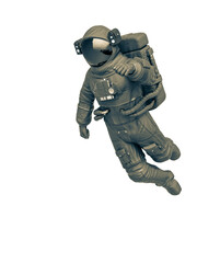 Fototapeta premium astronaut is floating