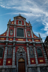Liege, Belgium, sunny summer afternoon street view.