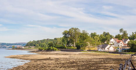 Beautiful summers day as Sandbanks, Dunoon, Scotland. UK
