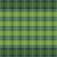 Seamless Pattern Vector Fabric Green Scott Texture For background and Print