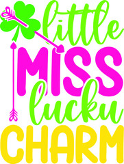 little miss lucku charm svg design