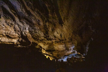 a beautiful and unusual large underground cave
