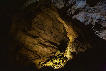 a beautiful and unusual large underground cave